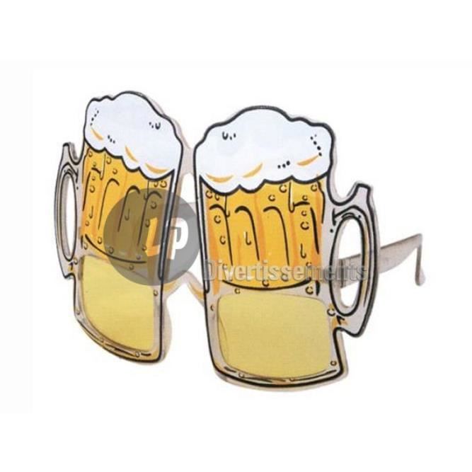 Chapeau Chope De Bière Et Lunettes De Soleil En Forme De