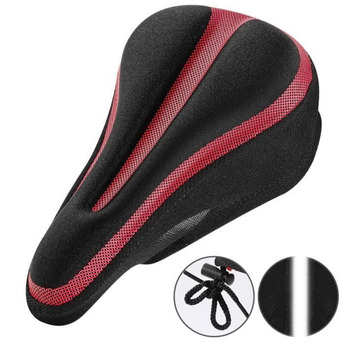 Housse de selle de vélo, housse de pluie imperméable avec cordon de serrage pour