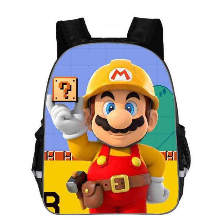 Sac à dos 11 pouces Sac À Dos Mario Bros Pour Enfants De La Maternelle, Pour Filles Et Garçons