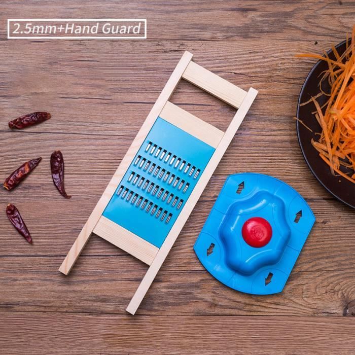 Ensemble de 2,5 mm Râpe à pommes de terre en bois, trancheuse à salade, broyeur de Ensemble de 2,5 mm Râpe à pommes de terre en bois, trancheuse à salade, broyeur de