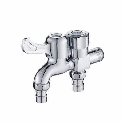 Robinet Double Universel 12'' Acier Inoxydable HAMON - Mitigeur Machine à Laver Jardin Cuisine