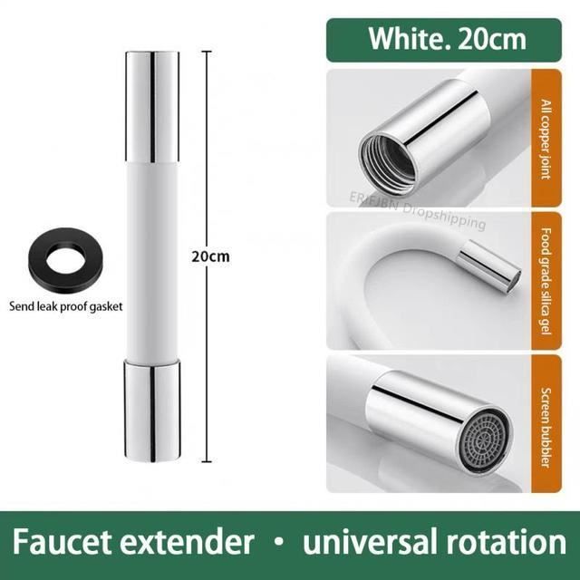 HALJIA Lot De 2 Rallonges De Robinet En Silicone Pour Bébé Et Enfant - Bleu - Facilite Le Lavage Des Mains Sans Éclaboussures