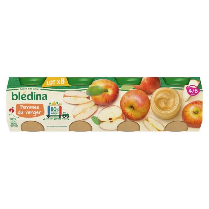 Bledina Petits Pots Bebe Des 4 6 Mois Pommes Du Verger 8 Pots De 130 G Achat Vente Compote Dessert Fruite Bledina Petits Pots Bebe Des 4 6