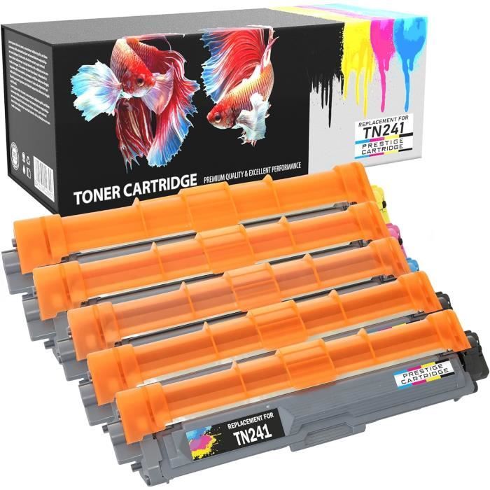 Cartouche de toner cyan Brother TN-245 - Rendement élevé - Compatible avec DCP-9020CDW, HL-3140CW, MFC-9340CDW - Informatique
