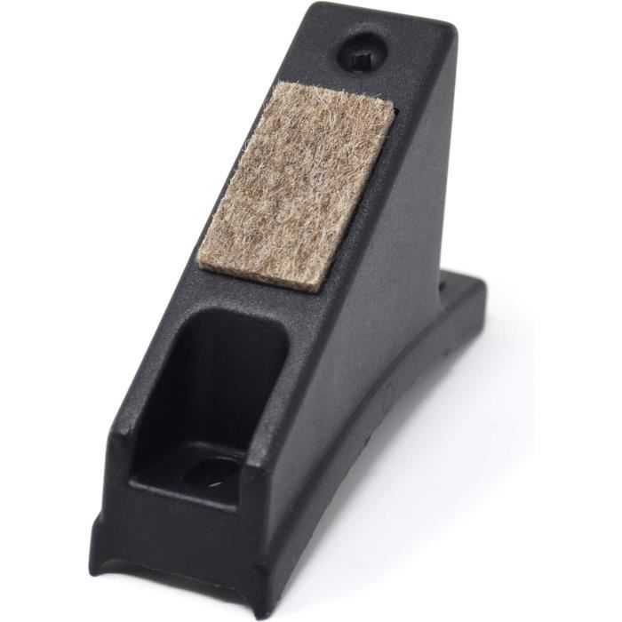 Lot de 2 patins en feutre - Pour vis - Tubes courbés - Diamètre : 25 mm