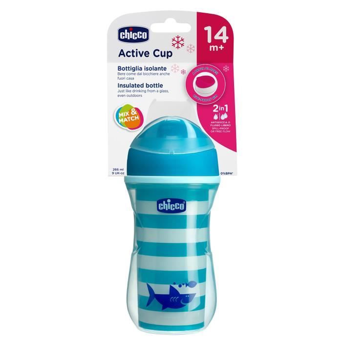 Chicco 6981200050 Active Tasse /à Bord Rigide//Paroi Isolante