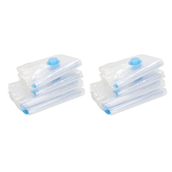 Kit 11 Sacs De Compression Voyage Sans Pompe - 5 Tailles Différentes, Roulés à La Main - Pour Gagner 80% D'espace En Valise