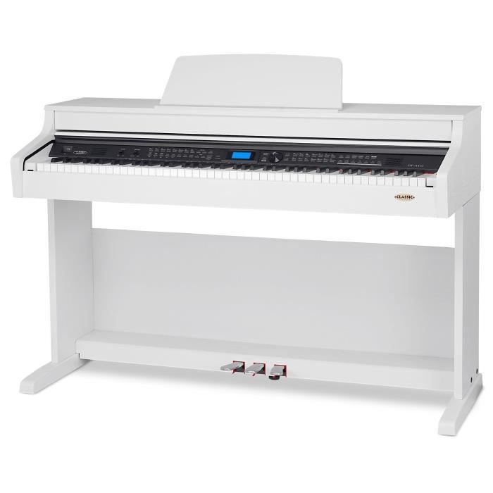 Classic Cantabile DP-230 WM Piano numérique blanc mat set avec banc et  casque