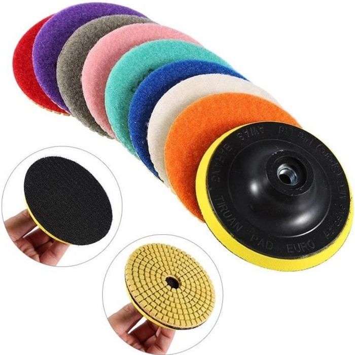 Pate A Polir Granit Disque Polissagetampons Diamant Polissage Avec Pads Pour Granite