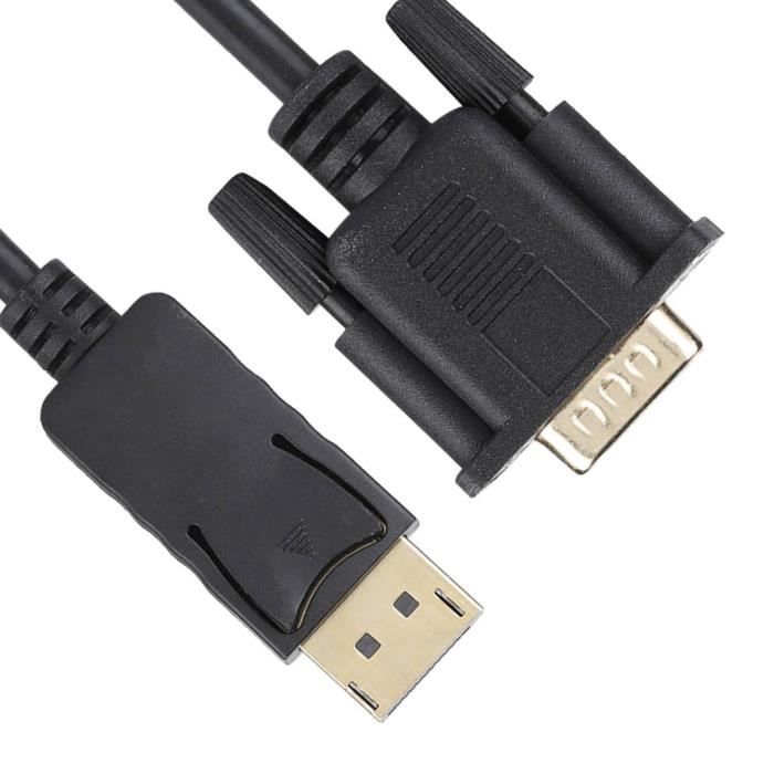 Adaptateur DisplayPort Vers VGA Rankie - Full HD 1080P - Connecteur Doré Avec Verrou