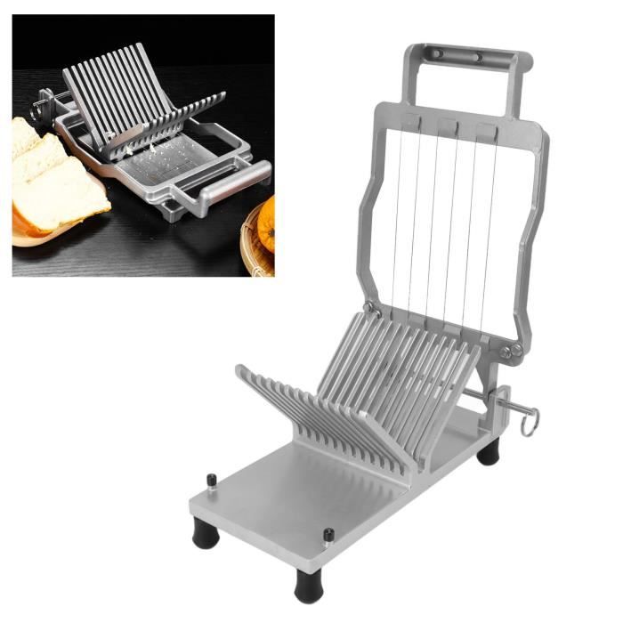 Coupe-Fromage Guillotine En Acier Inoxydable Avec Socle Bois - Lame 15,8 Cm