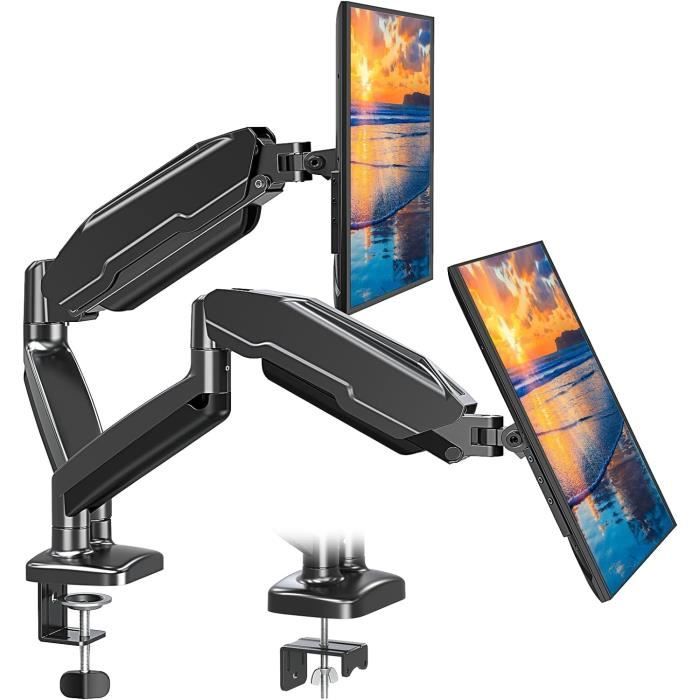 Support écran PC – FANTEC – Double Moniteur – 13 à 32 – Vesa 75/100 mm – Noir