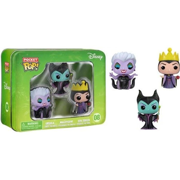 Pack 3 Figurines Disney Pop - FUNKO - Malefique, Ursula et Evil Queen -  Jouet pour Enfant - Taille 4cm - Cdiscount Jeux - Jouets