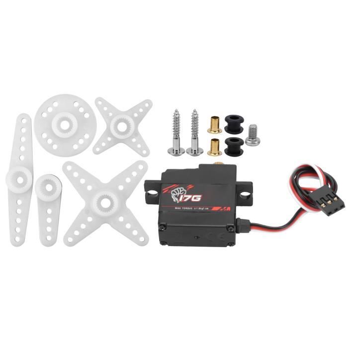 Servo Numérique 17g 1.8kg/cm – S0017M – Engrenage Métal – Pour 1/18 RC Et Avion