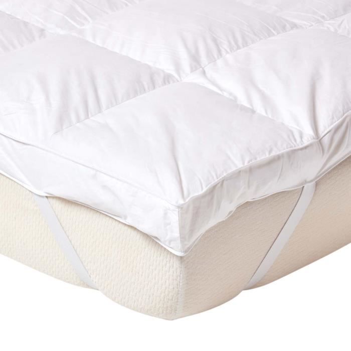 Surmatelas - Plumes doie - Très épais - 140 x 190 cm - Anti-acarien - Hypoallergénique Surmatelas - Plumes doie - Très épais - 140 x 190 cm - Anti-acarien - Hypoallergénique