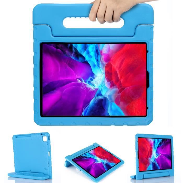 Coque iPad Pro 12.9 (2020 Version, 4th Generation) Housse Enfant Tablette  Étui de Protection Antichoc avec Support/ Poignée -bleu - Cdiscount  Informatique