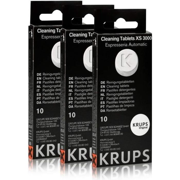 KRUPS pastilles détergentes xS3000 3