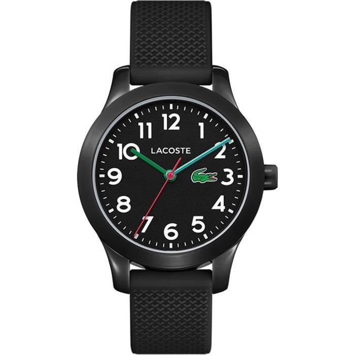 Lacoste Montre Analogique pour Garcons a movement Quartz en Silicone 2030032 Noir Achat vente montre Garcon Adulte Neuf Cdiscount