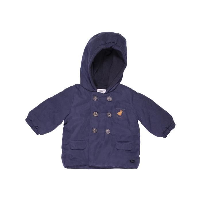 Manteau Bebe Garcon Cyrillus 3 Mois Bleu Hiver Vetement Bebe Bleu Achat Vente Manteau Caban Cdiscount