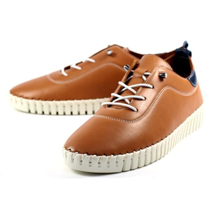 Chaussures femme marron petit cheap talon