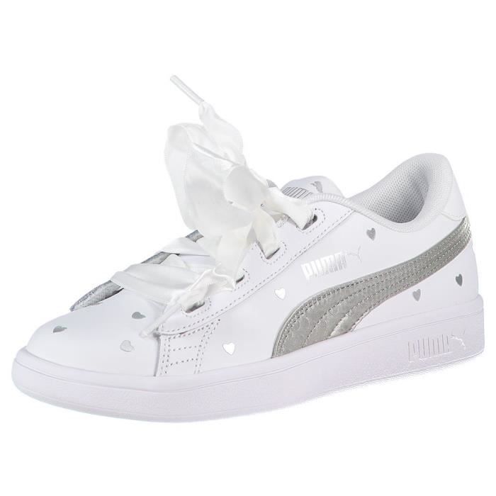 basket puma ruban blanc