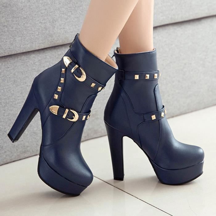 chaussure talon bleu