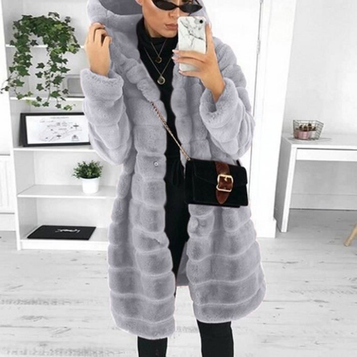 Gilet fausse fourrure manche longue outlet