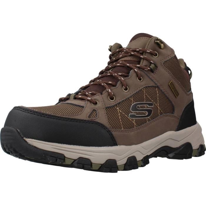 Bottine homme Skechers 113119 Marron Lacets Textile Peau Marron Cdiscount Chaussures