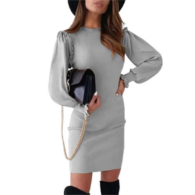 Robe Noire Manches Longues Leslie - Taille 40, Très Bon état
