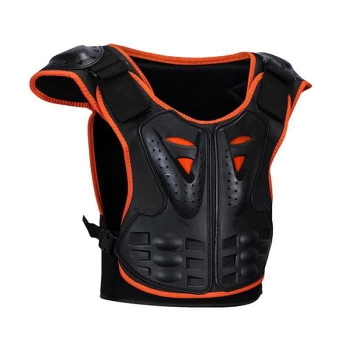 Gilet De Protection Moto Enfant - Armure EVA/PE - Taille S/M/L - Pour Motocross, Vélo, Ski - Sécurité Sports Extrêmes