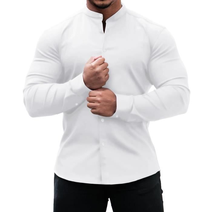 Inhzoy Chemise Dcontracte Homme Manches Longues Boutonne Chemises D ...