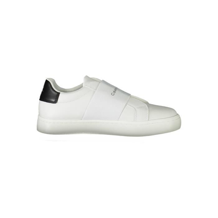 Calvin Klein CALVIN KLEIN Basket Sneakers Sport Running Femme Blanc Textile SF17370