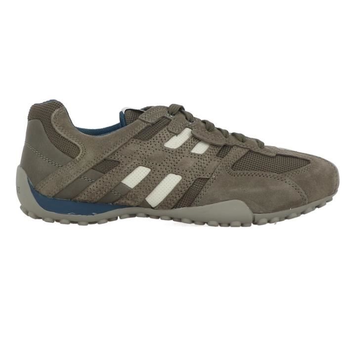 Baskets Geox Respira - Pointes Gris à Pois Jaunes, Taille 9, Confort Et Respirabilité