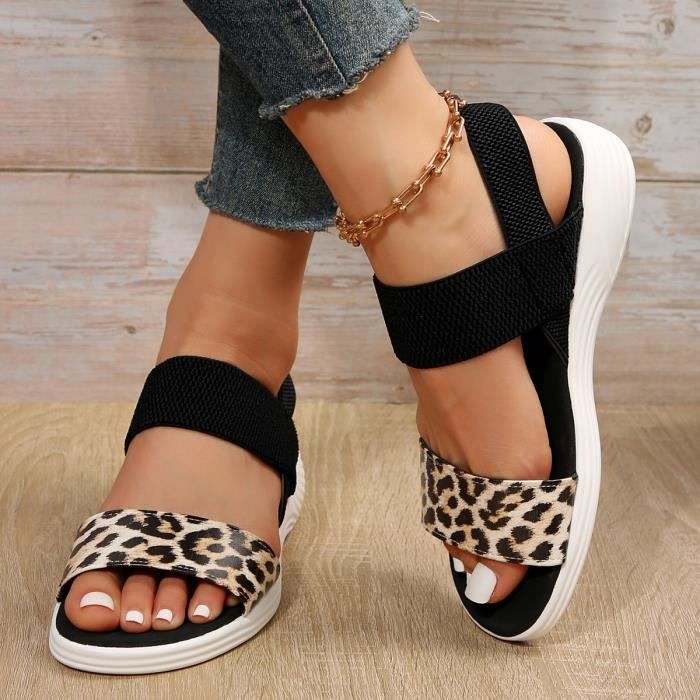 Sandales Femme AIEVIS Simili cuir Antid rapant Imprim