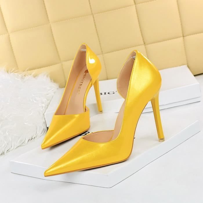 Escarpin jaune pas cher 2025