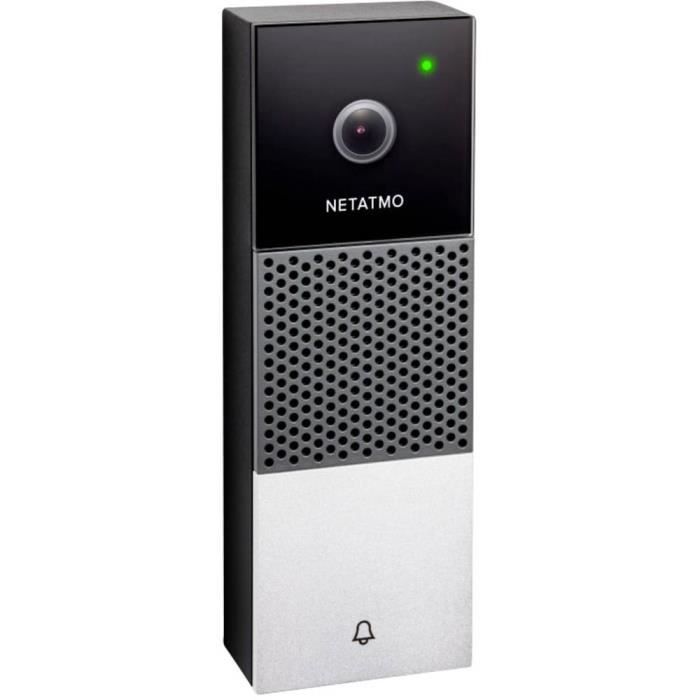 Netatmo Interphone vidéo IP Wi-Fi Set complet 1 foyer noir, argent