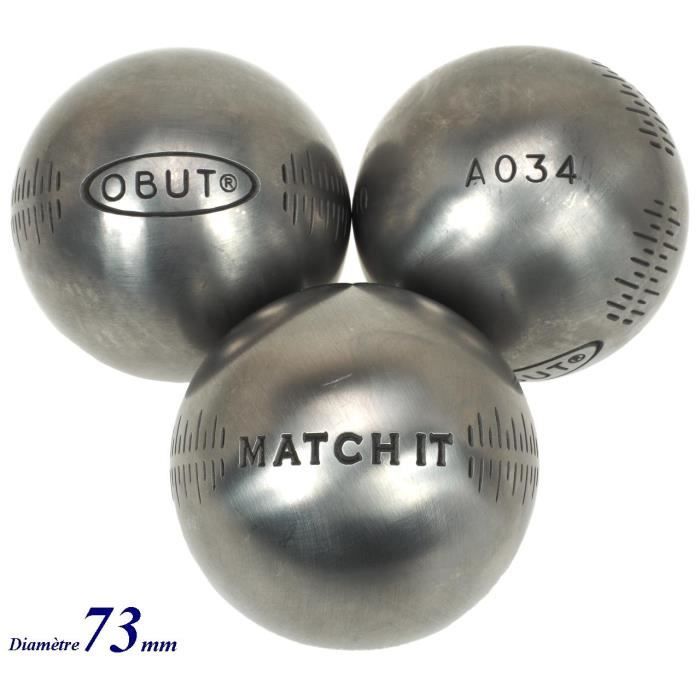 Boules de pétanque Match 115.it deco 73 mm Obut 700g Argent Métalisé Cdiscount Sport Boules de pétanque Match 115.it deco 73 mm Obut 700g Argent Métalisé Cdiscount Sport