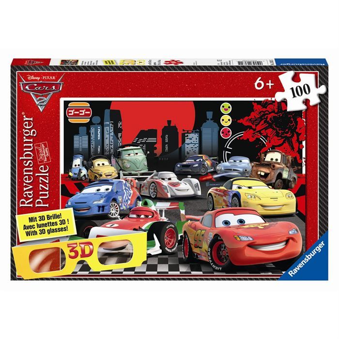 Puzzle XXL 3D Cars A toute Vitesse - 100pcs - Cdiscount Jeux - Jouets