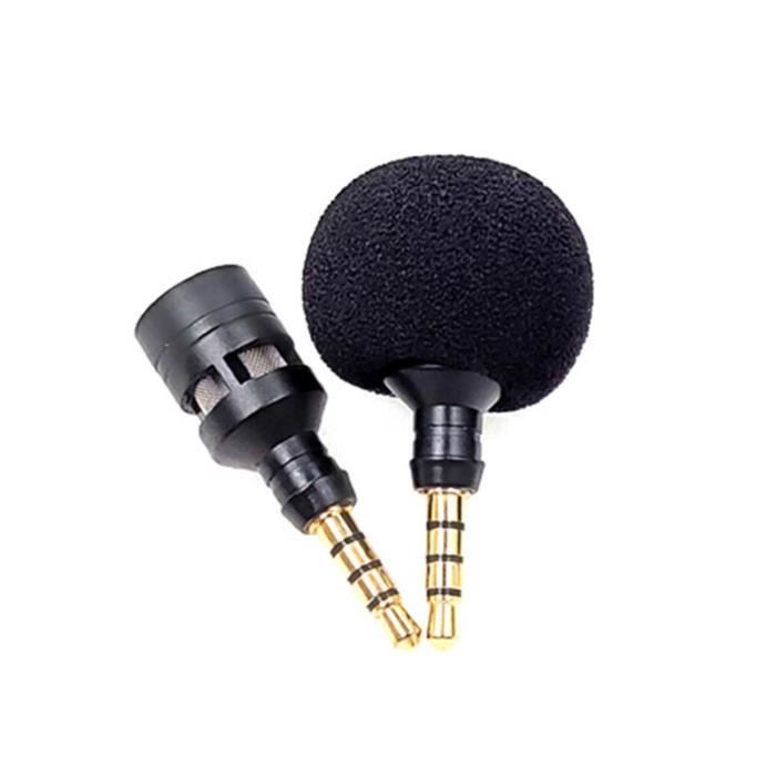 Microphone,Mini micro portable avec prise jack 3.5mm,petit micro enregistreur omnidirectionnel