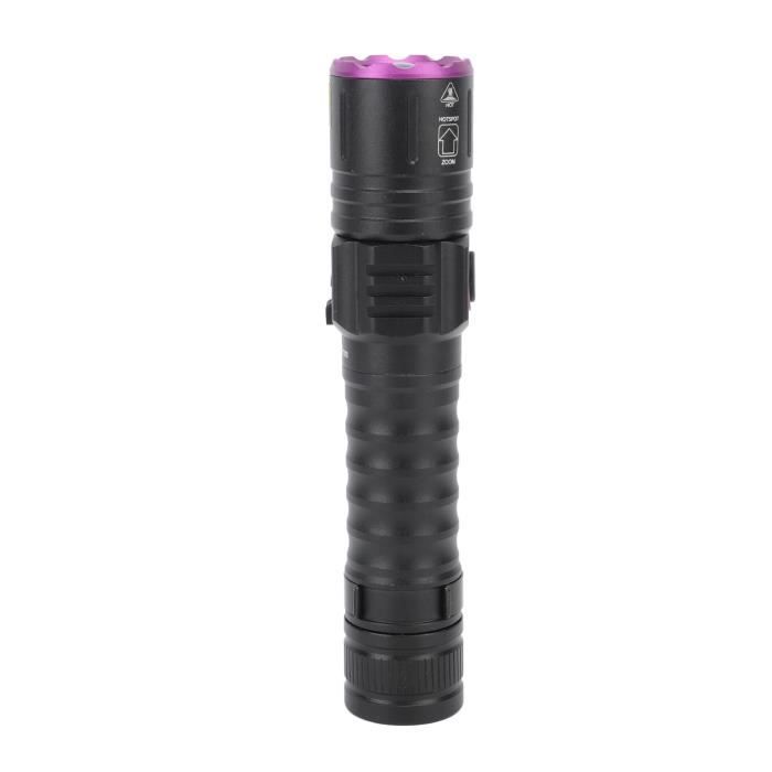 Lampe de poche UV - SALUTUYA - Rechargeable USB - Étanche - Alliage daluminium - 395nm