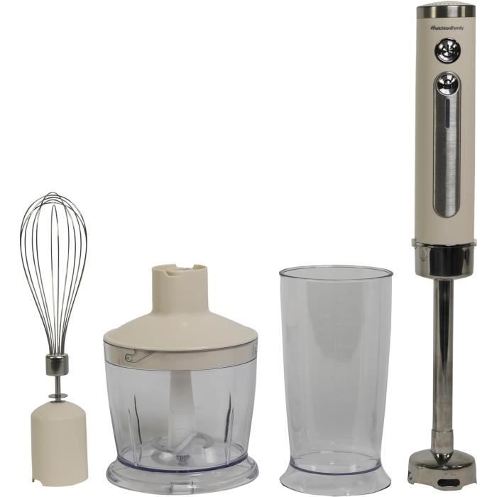 Mixeur Soupes POYOCOM Mixeur Plongeant Sans Fil Rechargeable - Batteur à Immersion Portable Avec Fouet Pour Smoothies Et Soupes