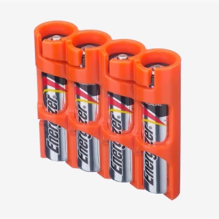 Storacell Slimline - Boîtier De Rangement Pour 6 Piles AAA (lot De 2) - Compact, Sécurisé, Facile à Utiliser