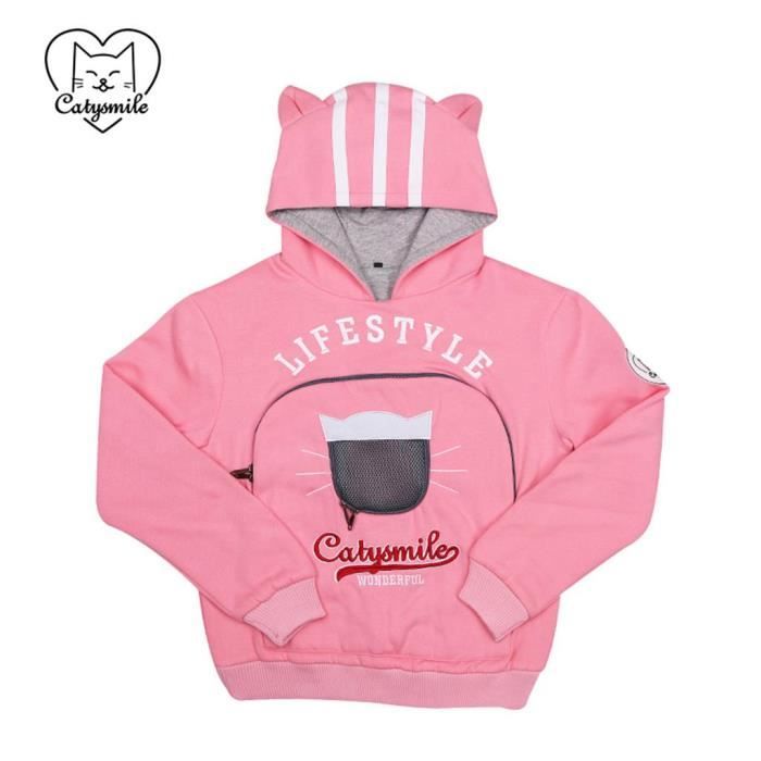 Pull avec poche pour chat store