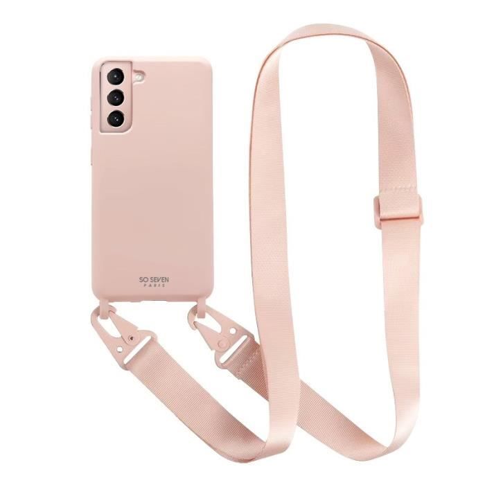 SO SEVEN COQUE SMOOTHIE CORD ROSE : SAMSUNG GALAXY S21