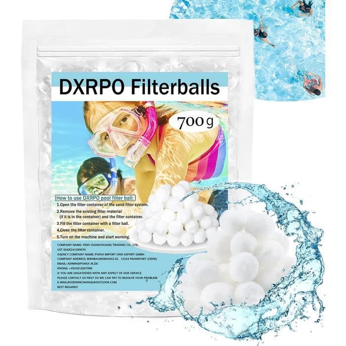 Balles Filtrantes Piscine 700g - Remplace 50kg De Sable - Pour Filtres à Sable - Économique Et Écologique