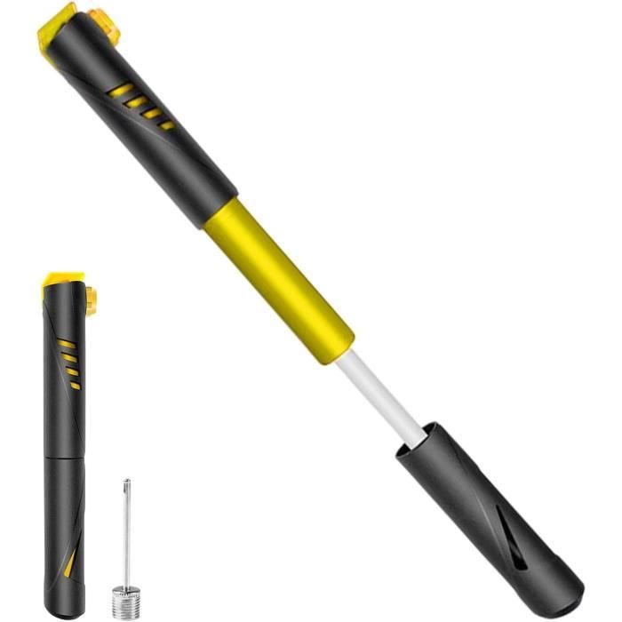 Mini pompe à vélo 83 g 140 psi - Pompe à air pour toutes les valves
