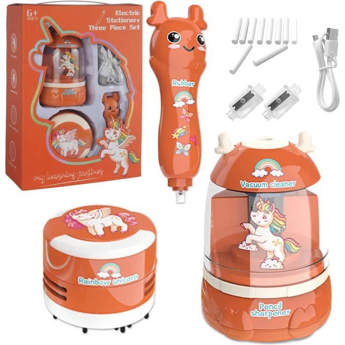 Set Papeterie Pokémon Officiel - Crayons, Gommes, Taille-Crayon, Pour École Ou Cadeau