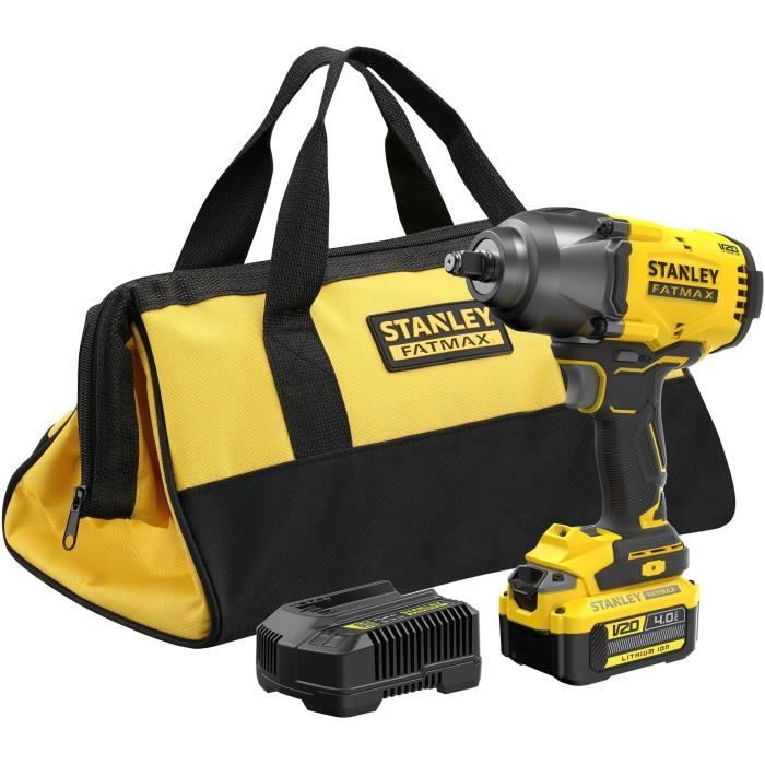 Boulonneuse à choc sans fil - 18V - STANLEY FATMAX V20 - SFMCF940M1-QW - Brushless - 950Nm - batterie 4 Ah + chargeur