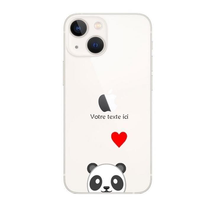 Coque iphone 11 Pro personnalisee Panda emojii Coeur 