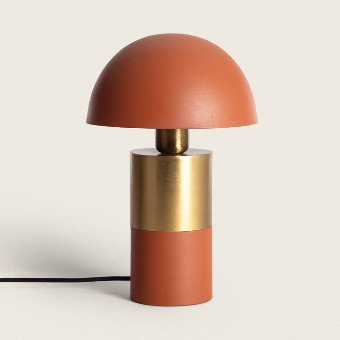 Lampe à Poser Métal Tanev Lis Terre cuite